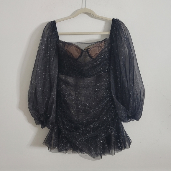 Bronx and Banco black tulle mini corset dress - Picture 4 of 10